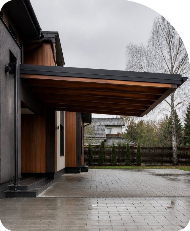 Консольный навес под ключ в Чебоксарах по цене от 46278 р. | РадиДОМА-Чбк